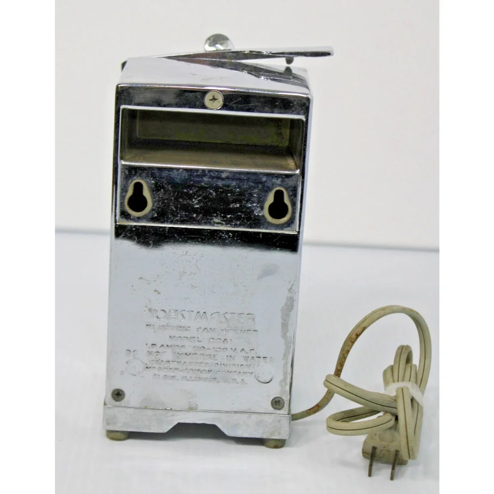 Vintage Chrome Mid-Century MCM Toastmaster Electric Can Opener #22A1- Working!